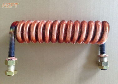 Customized Condenser Coils Liquid Cooling / Finned Coil Heat Exchangers
