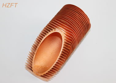 Tubo de aleta de cobre/de cobre integrado del cambiador de calor del níquel con alta conductividad termal