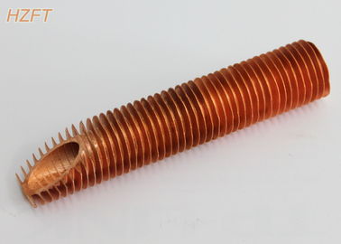 1,65 milímetros de tipo integral tubo del grueso de aleta del cobre para el refrigerador de aire de motores diesel