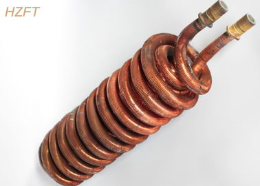El tubo de Tin Plated Surface Copper Finned arrolla como calentador en circuitos de agua de consumición