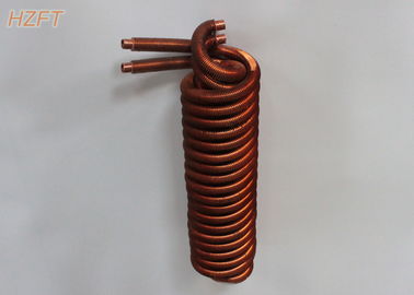 Cambiador de calor de cobre integrado de la bobina de la aleta para los calentadores de agua Tankless con proceso de extrudado
