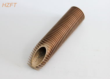 Tubo aletado espiral sacado de cobre de transferencia del calor para el refrigerador de aceite