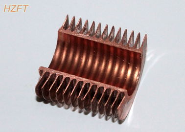 Tubo aletado integral del espiral de cobre/de cobre del níquel con las altas aletas para la caldera de condensación